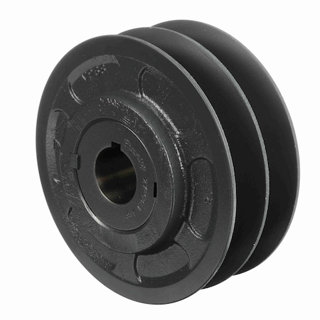 Browning 2 Groove Cast Iron Finish Bore Fhp Variable Pitch Sheave, 2VP68X 1 3/8 2VP68X 1 3/8